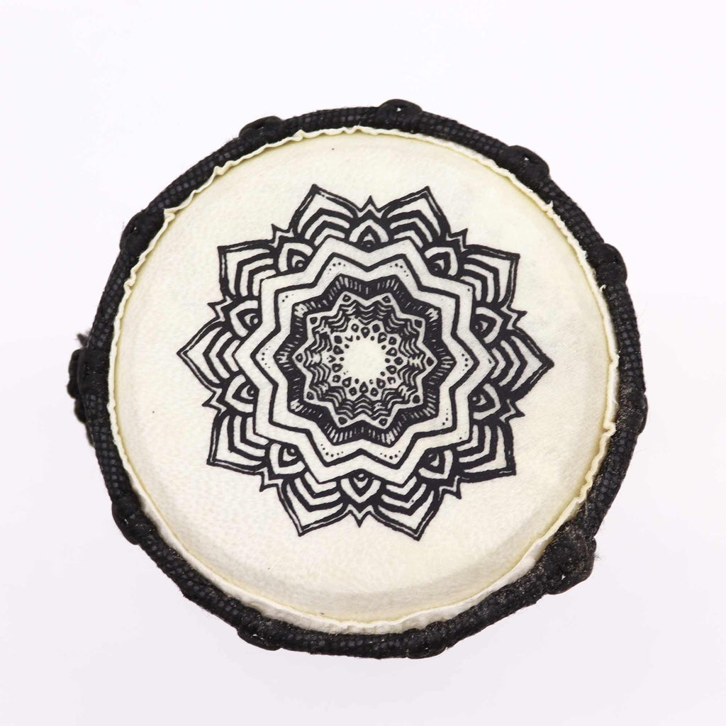 Mandala Wide Top Djembe Drum - 15cm - Irama Nusa