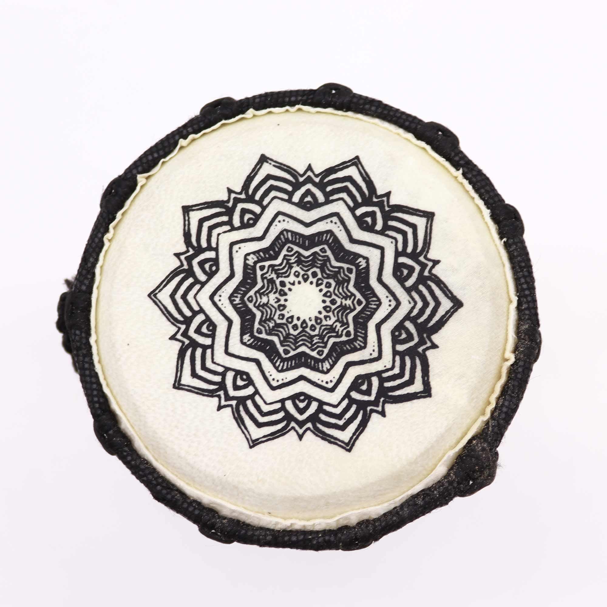 Mandala Wide Top Djembe Drum - 15cm - Irama Nusa
