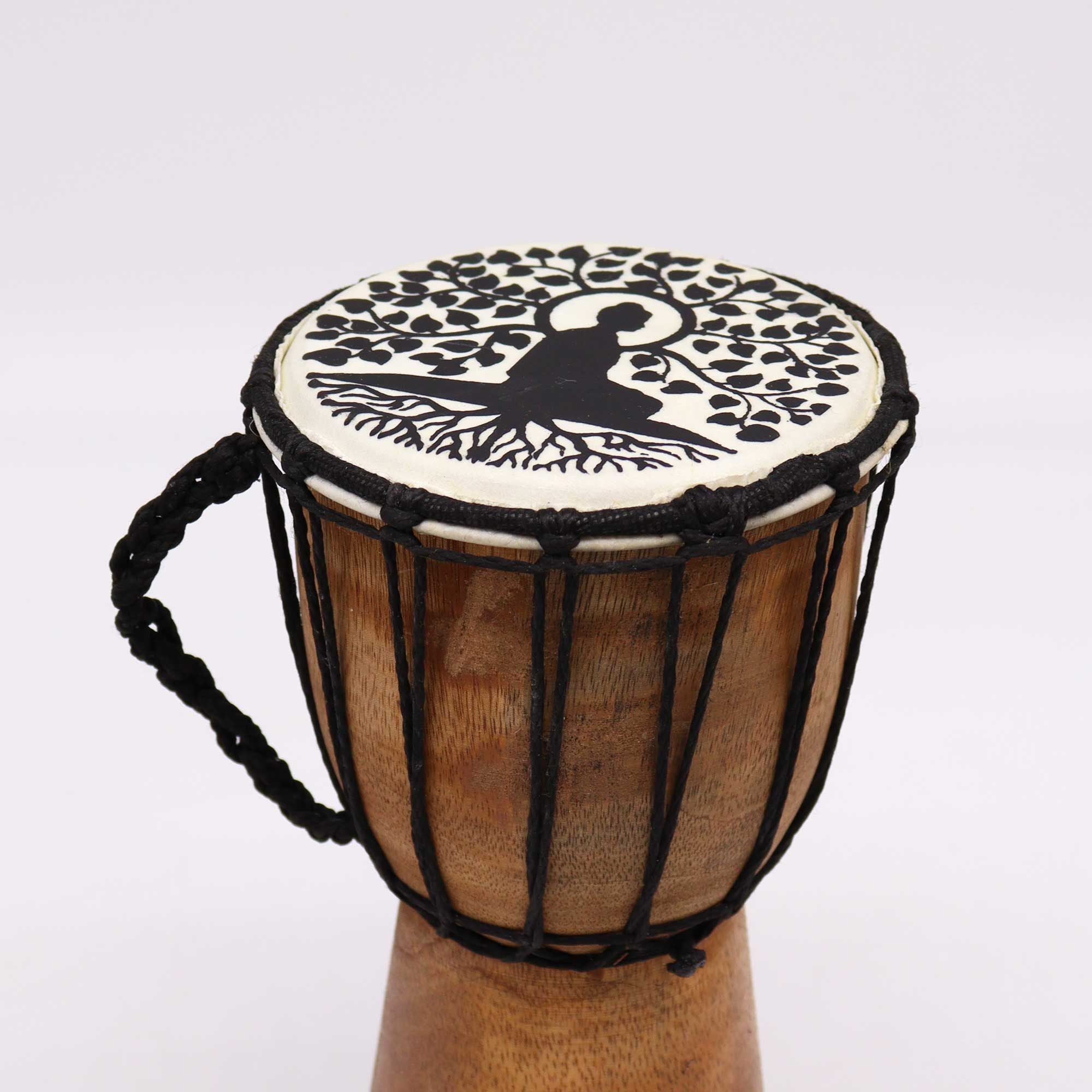 Buddha Wide Top Djembe Drum - 13cm - Irama Nusa