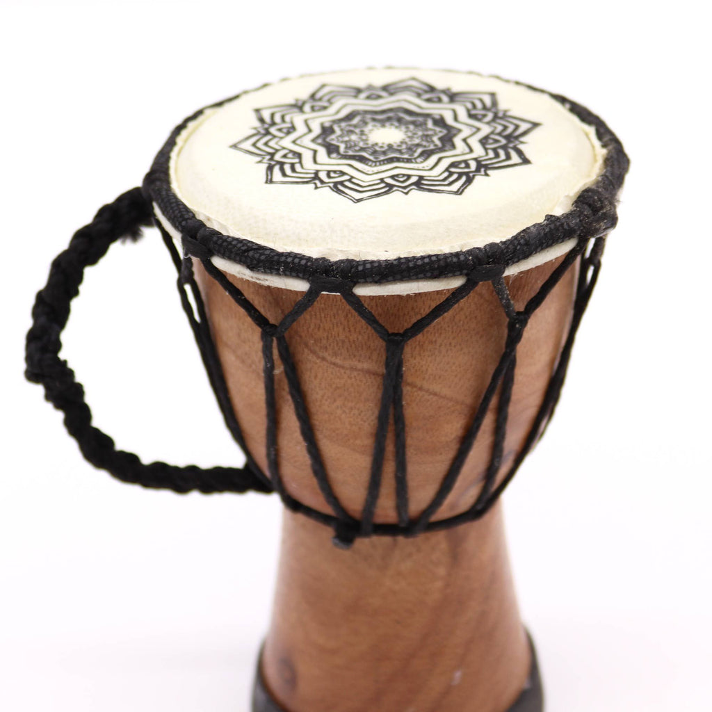 Mandala Wide Top Djembe Drum - 15cm - Irama Nusa