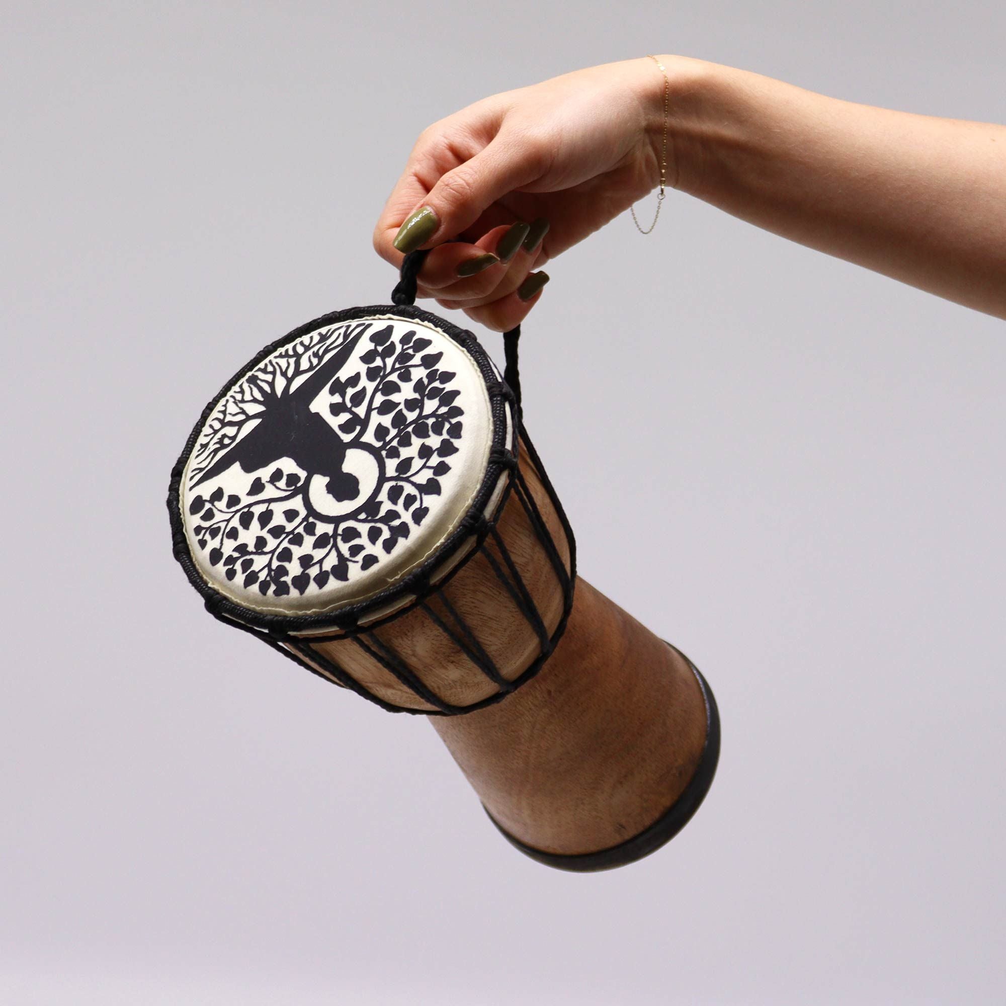Buddha Wide Top Djembe Drum - 13cm - Irama Nusa