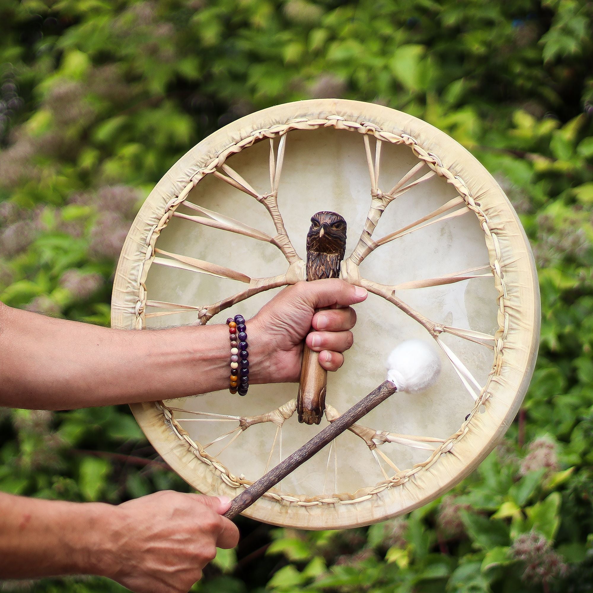 Spirit of the Eagle - Sharman Drum & Stick - Tunable - 40cm - Irama Nusa