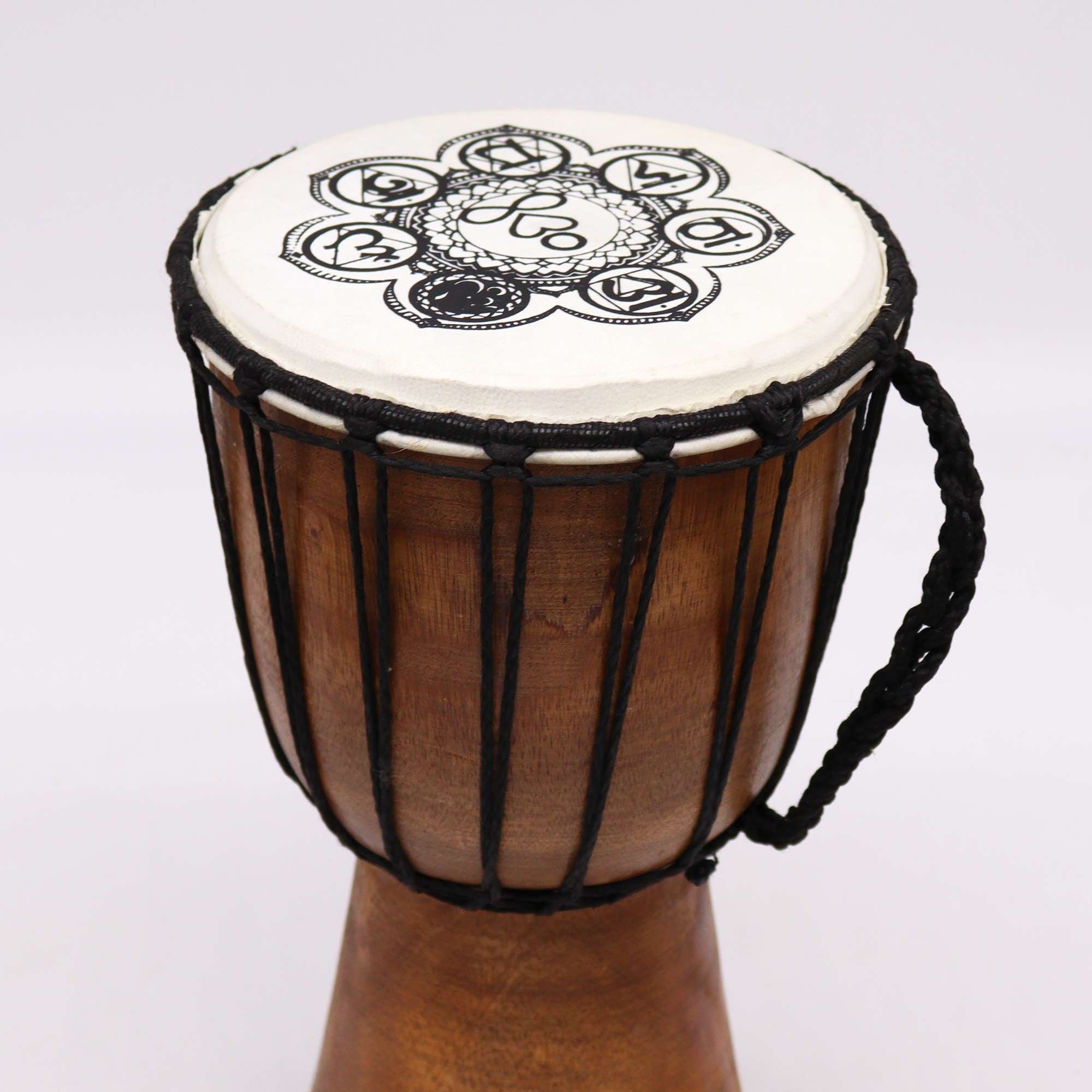 Chakra Wide Top Djembe Drum - 17cm - Irama Nusa
