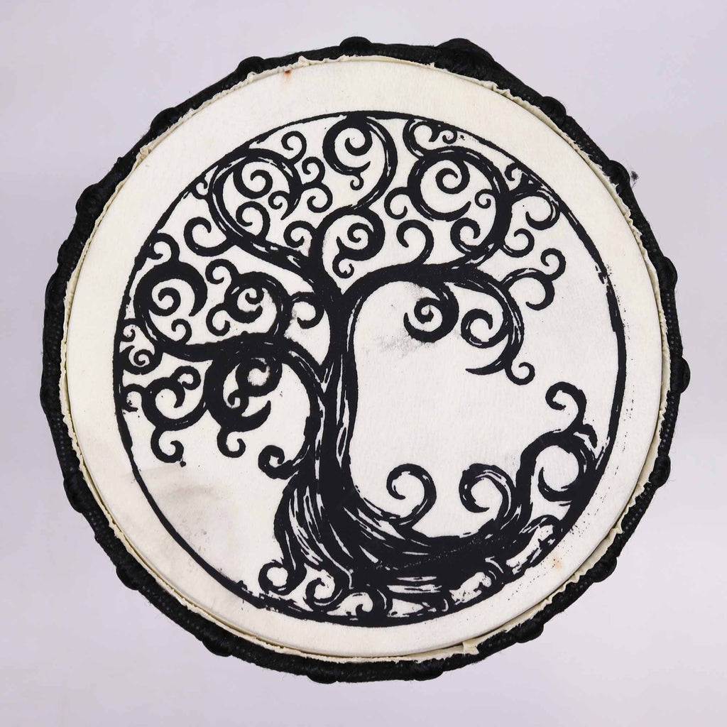 Tree of Life Wide Top Djembe Drum - 18cm - Irama Nusa