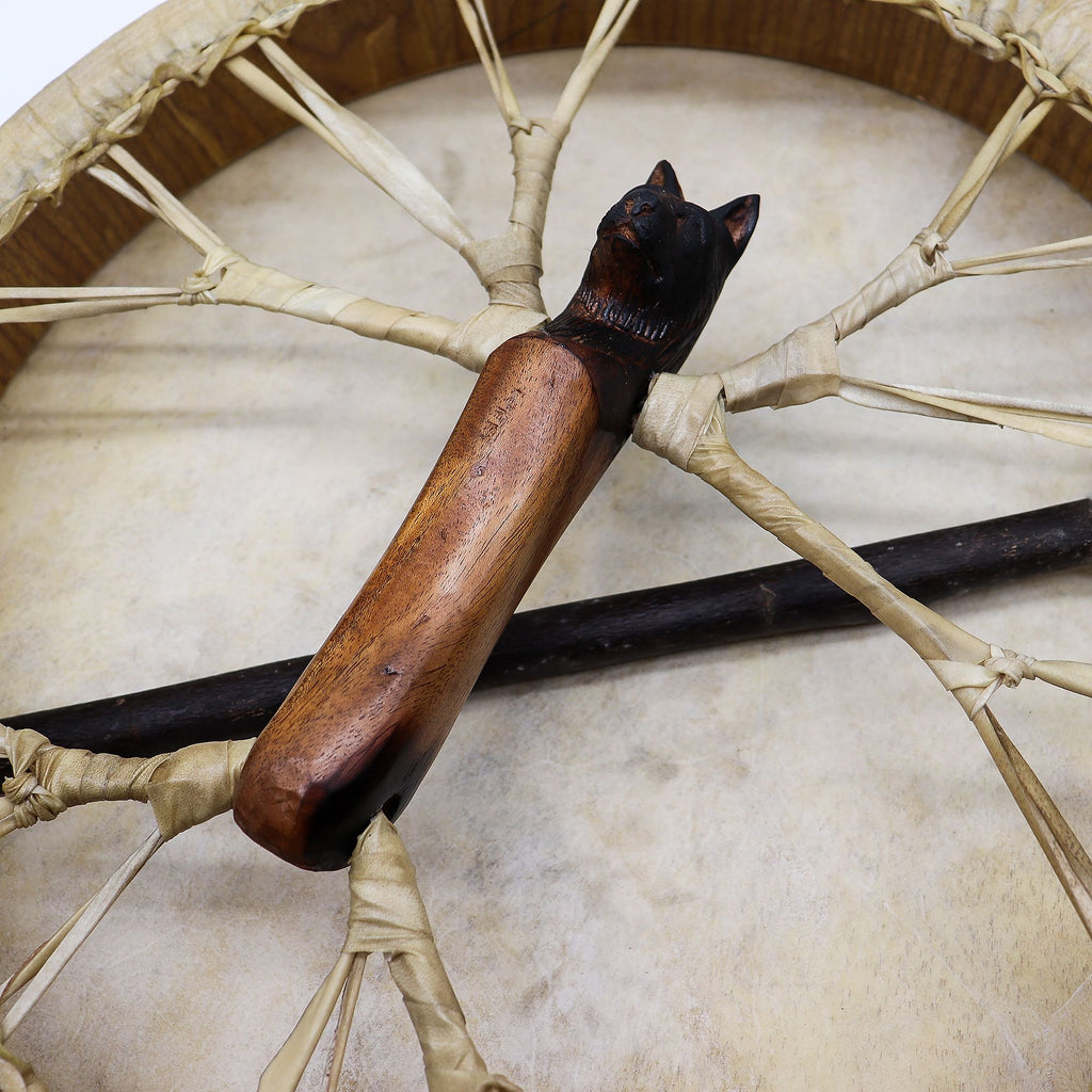 Spirit of the Wolf - Sharman Drum & Stick- Tunable - 40cm - Irama Nusa