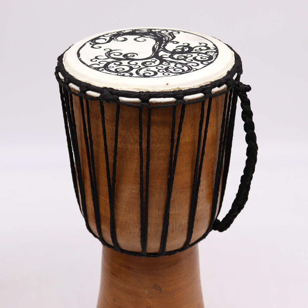 Tree of Life Wide Top Djembe Drum - 18cm - Irama Nusa