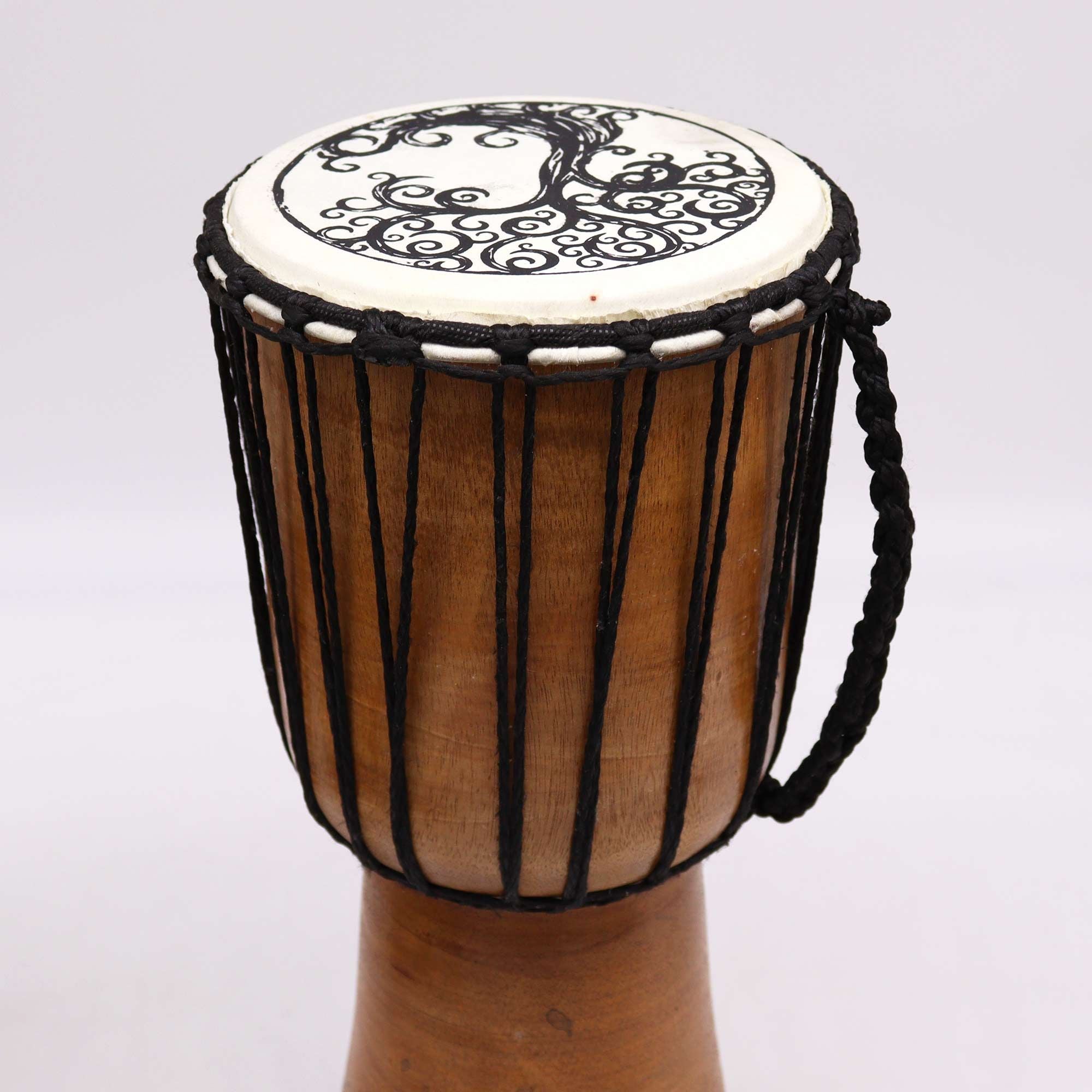 Tree of Life Wide Top Djembe Drum - 18cm - Irama Nusa