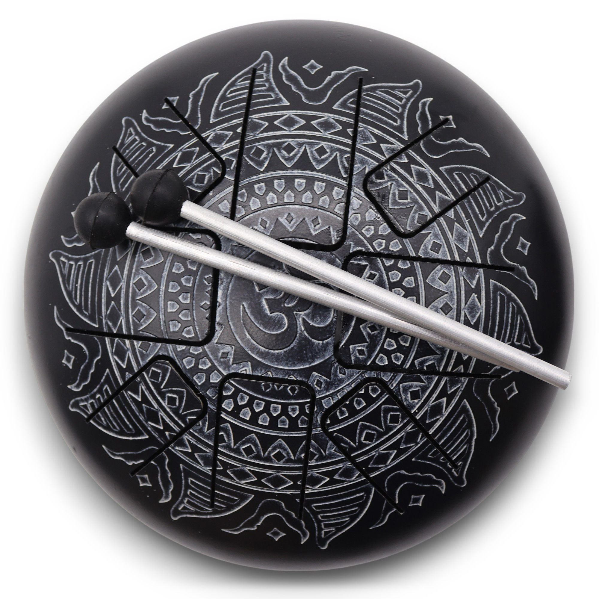 Med Hapi Drum Om Mandala Engraved- 22x15cm - Irama Nusa