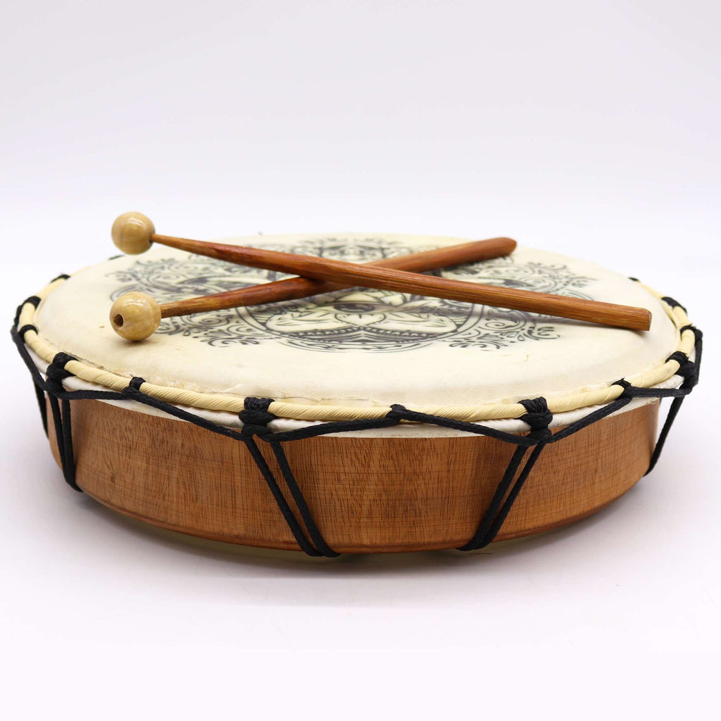 Hamsa Shamanic Drum with Two Sticks - 30cm - Irama Nusa