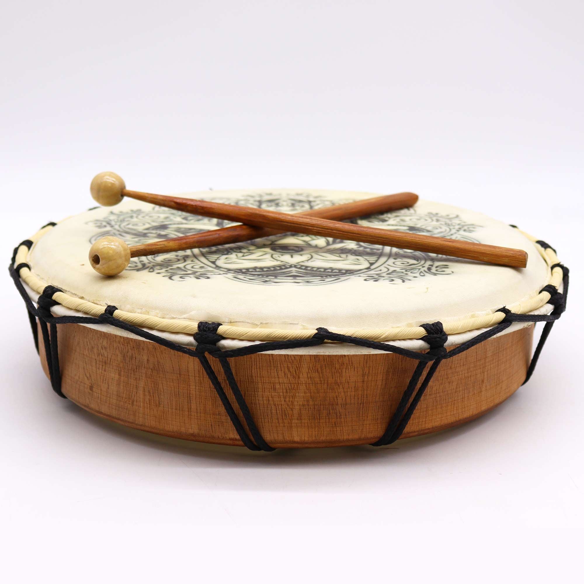 Hamsa Shamanic Drum with Two Sticks - 30cm - Irama Nusa