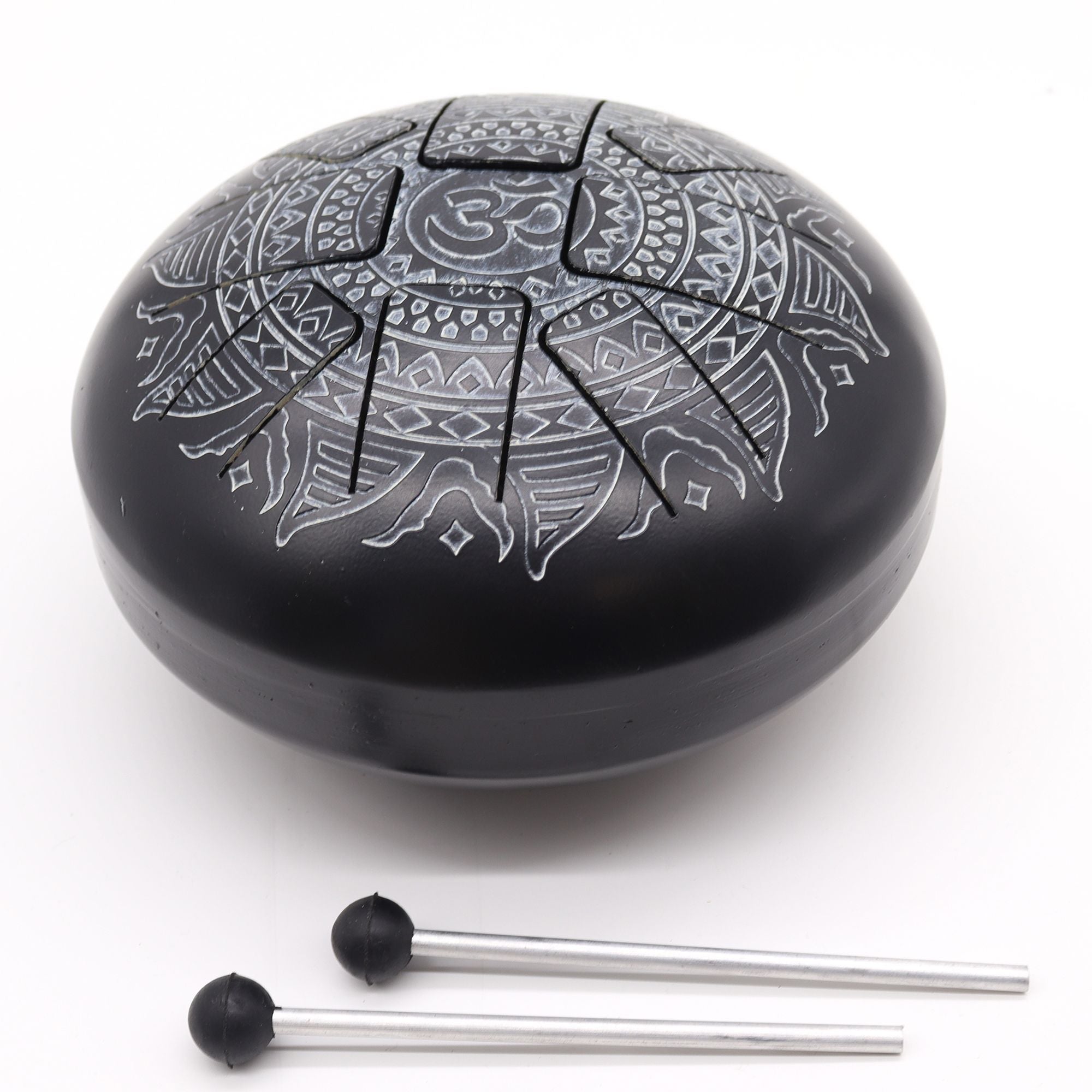 Med Hapi Drum Om Mandala Engraved- 22x15cm - Irama Nusa