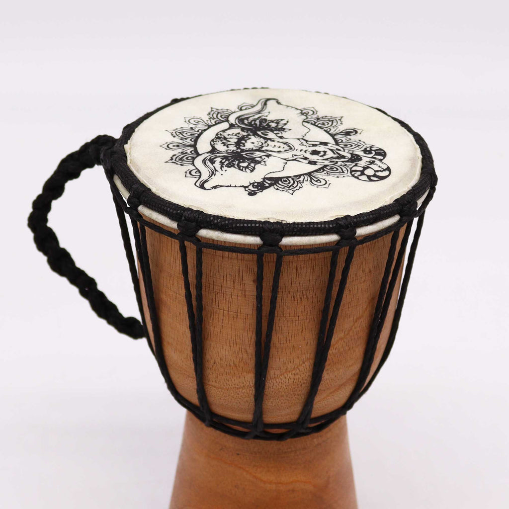Elephant Wide Top Djembe Drum - 20cm - Irama Nusa