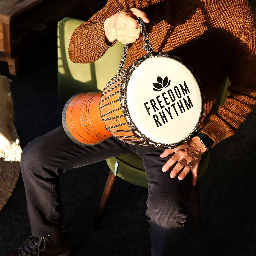 Large Pro Djembe Drum - Freedom Rhythm (high) - 50cm (22cm Dia) - Irama Nusa