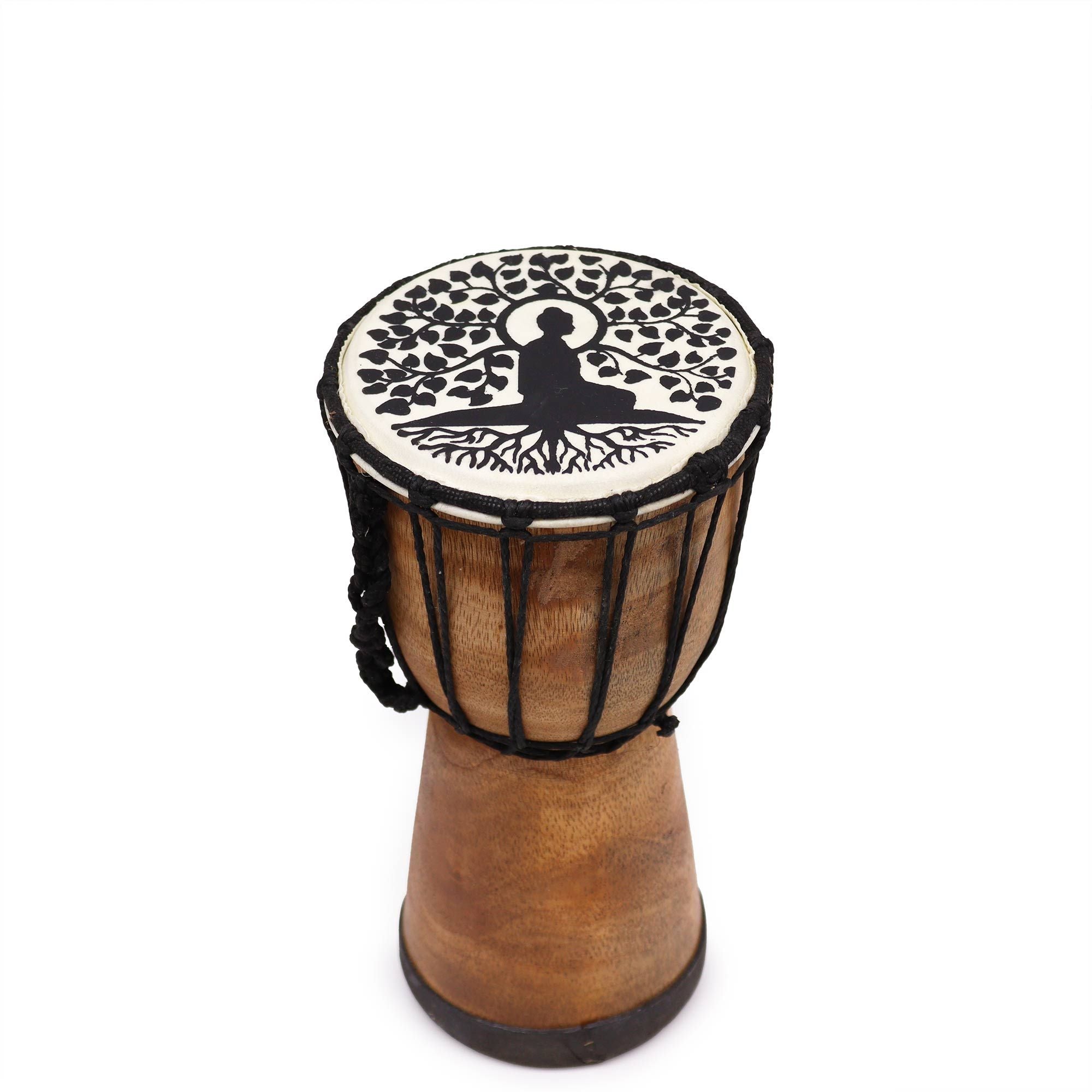 Buddha Wide Top Djembe Drum - 13cm - Irama Nusa