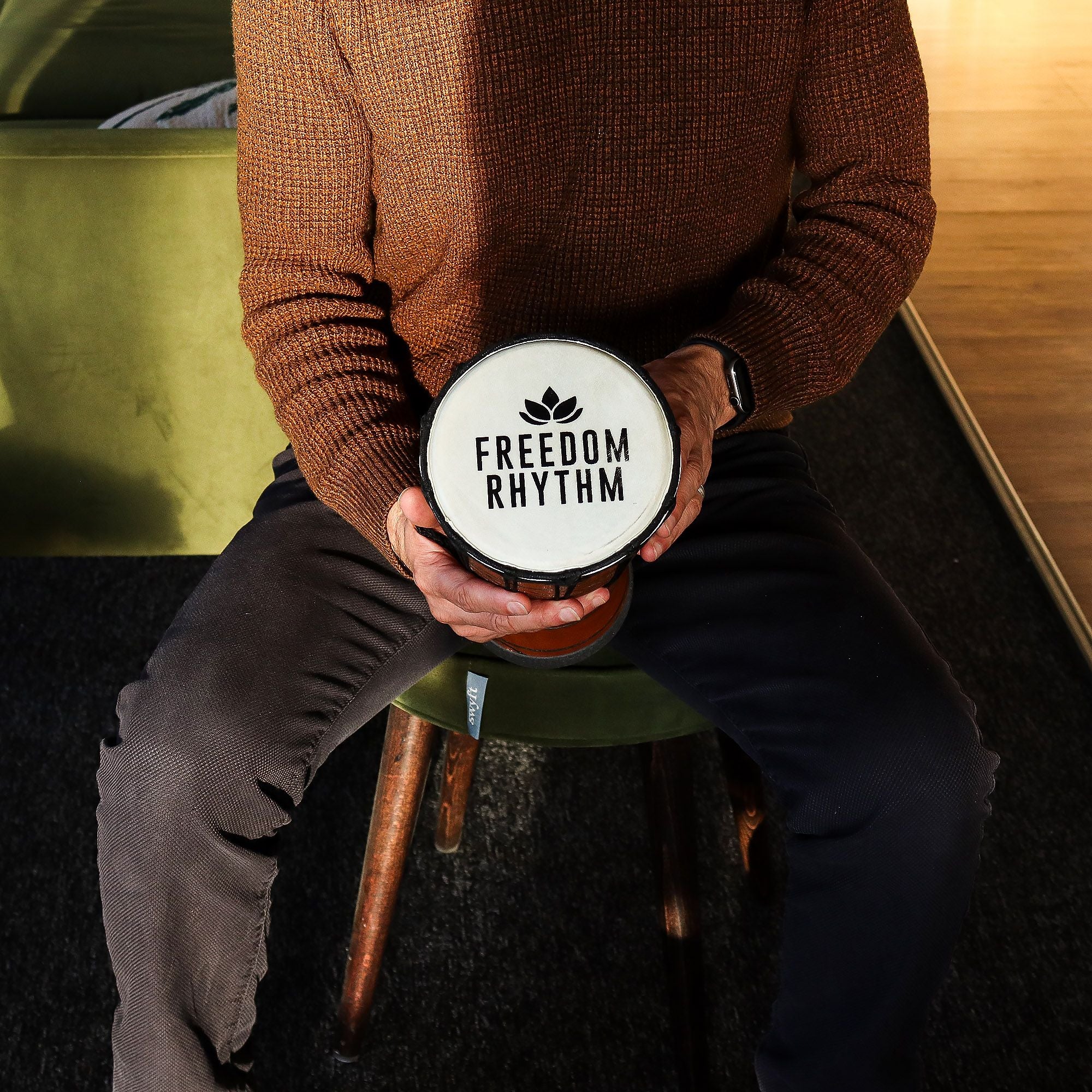 Small Pro Djembe Drum - Freedom Rhythm (high) - Small 30cm (15cm Dia) - Irama Nusa