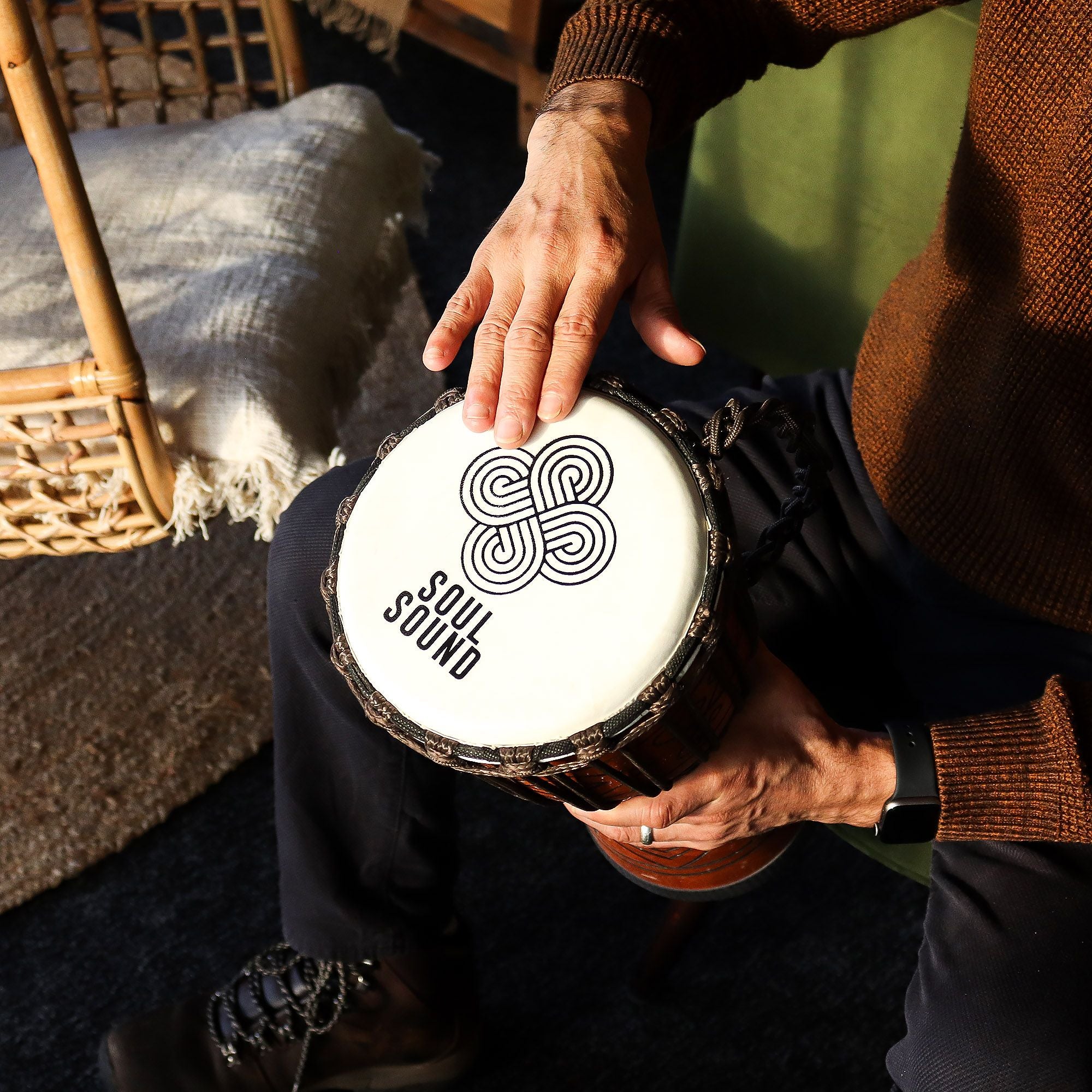 Medium Pro Djembe Drum - Soul Sound (low) - Medium 40cm (18cm Dia) - Irama Nusa