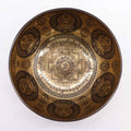 Tibetan Healing Engraved Bowl - 21cm - Om & Buddha - Irama Nusa