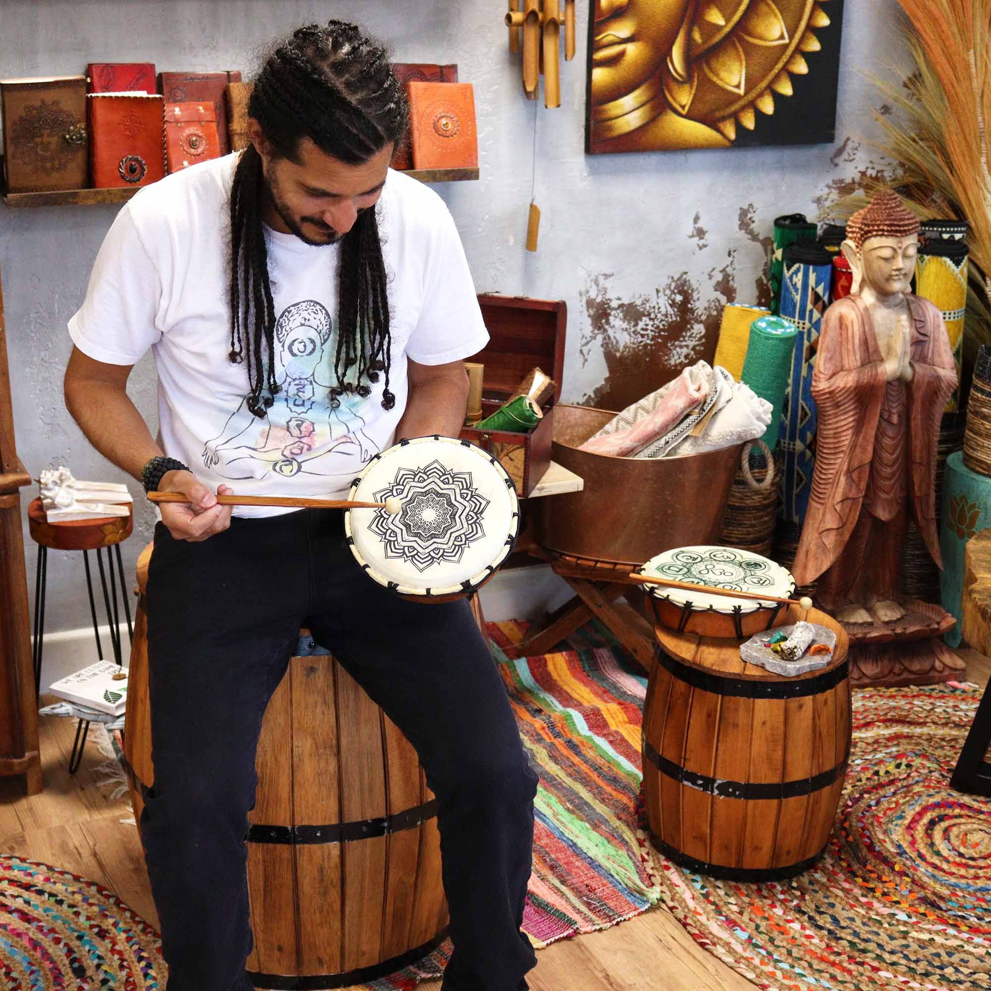 Mandala Shamanic Drum - 20cm - Irama Nusa