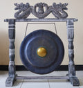 Medium Gong in Stand - 35cm - Black - Irama Nusa
