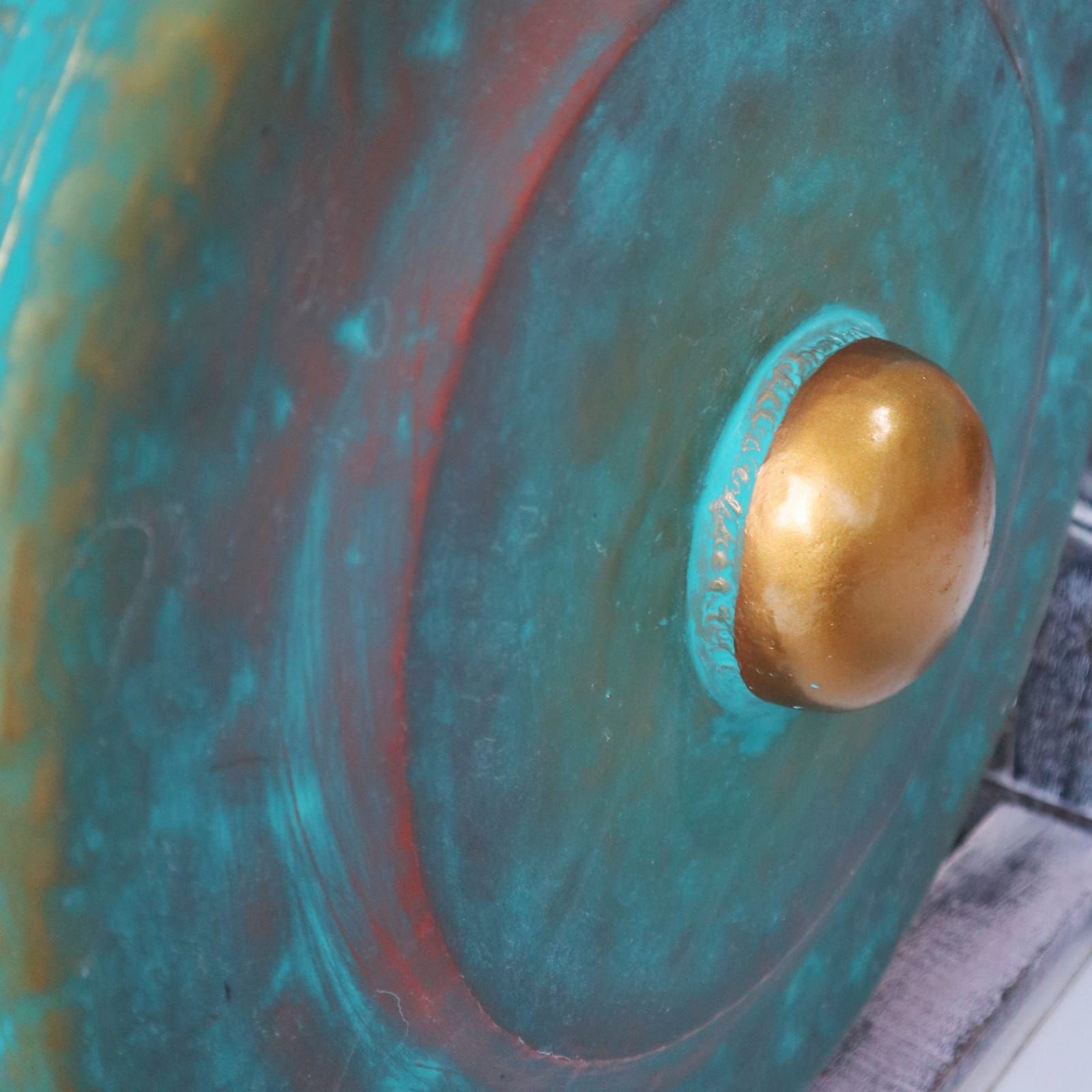 Medium Gong in Stand - 35cm - Greenwash - Irama Nusa