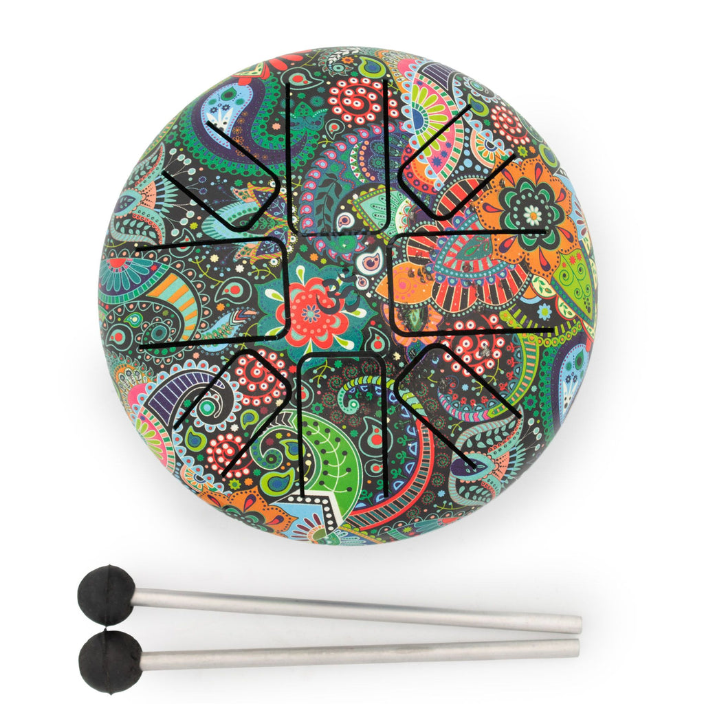 Low Med Hapi Drum Mandela Leaf- 14x7cm - Irama Nusa